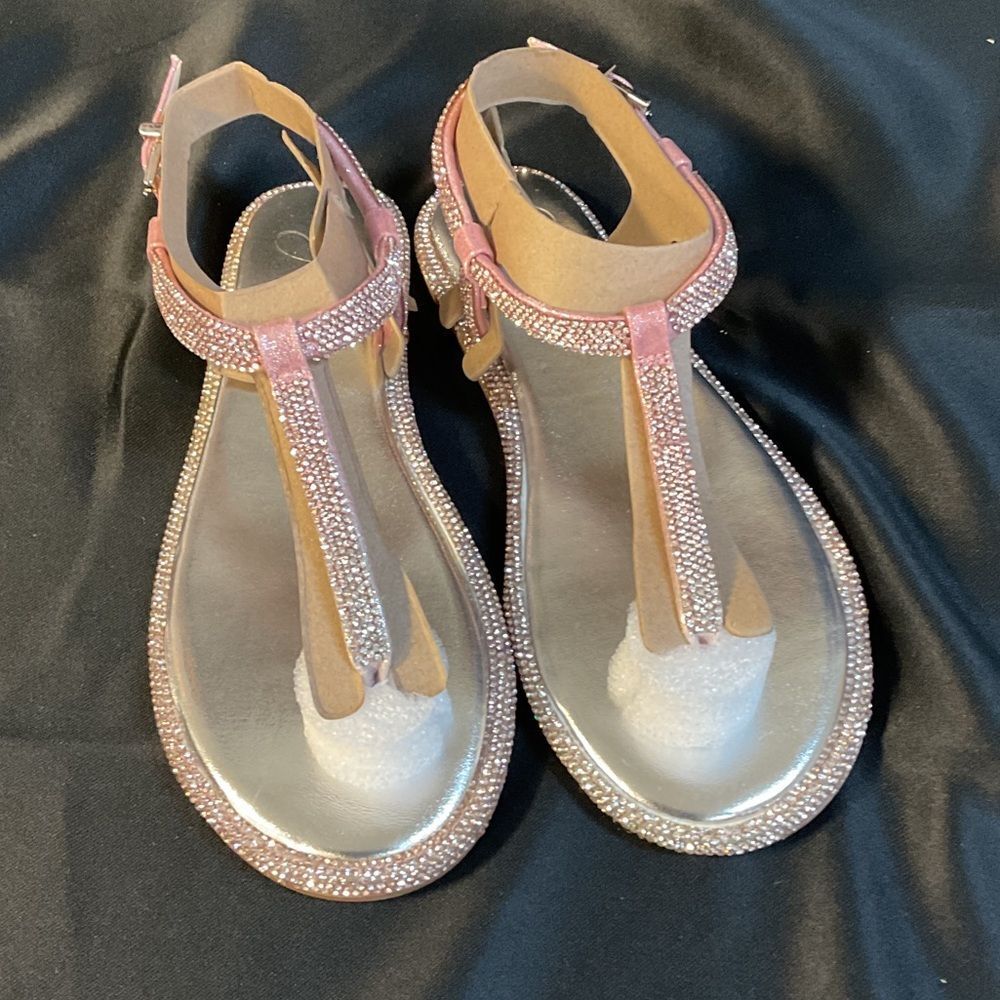 Jessica Simpson Pink Rhinestone Sandals